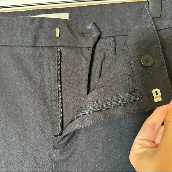 Everlane Work Pants Cropped Trousers Stretch Black Women’s Size 2 Office Career - Picture 3 of 8